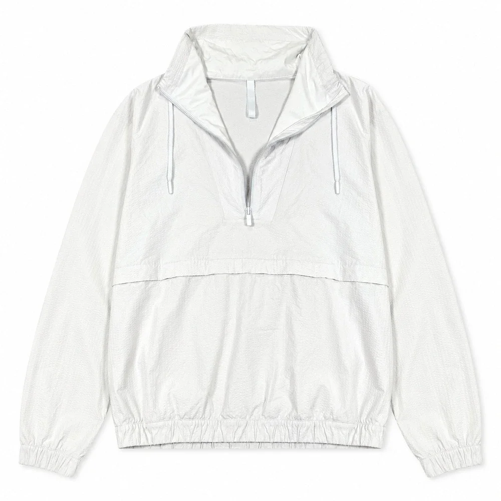 Lululemon Pack Light Pullover Women's 6 Ocean Air Packable UV Half Zip Jacket